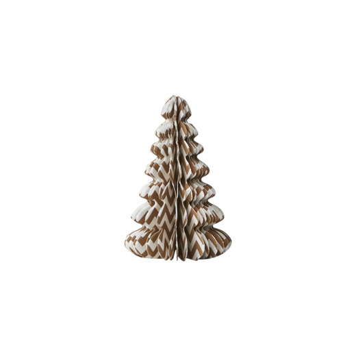 UNI Prydnadsgran S, Brun/vit