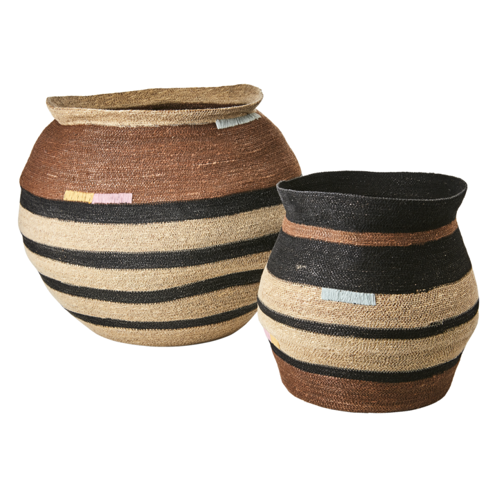 MADIBA Basket, set of 2, Multi colour