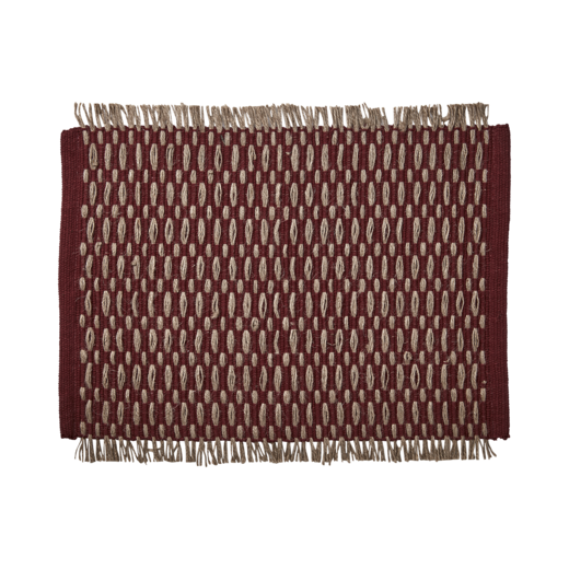 ELINA Placemat, Red/natural