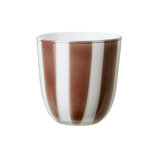 CIRCUS Tea light holder S, Brown/white