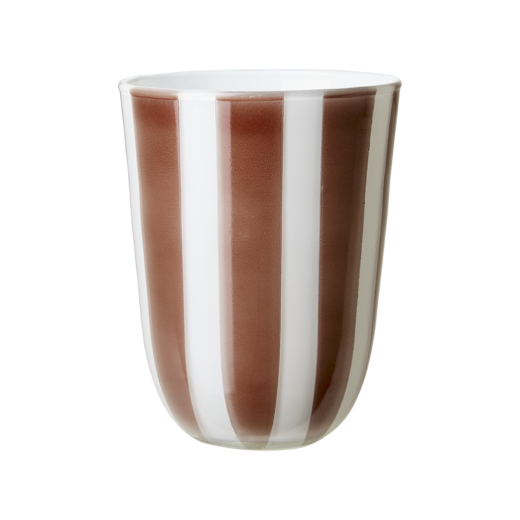 CIRCUS Tea light holder M, Brown/white