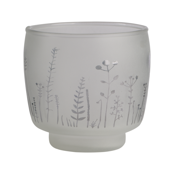 LEAF Värmeljushållare, Vit/brun