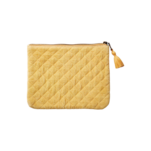 pale yellow clutch bag