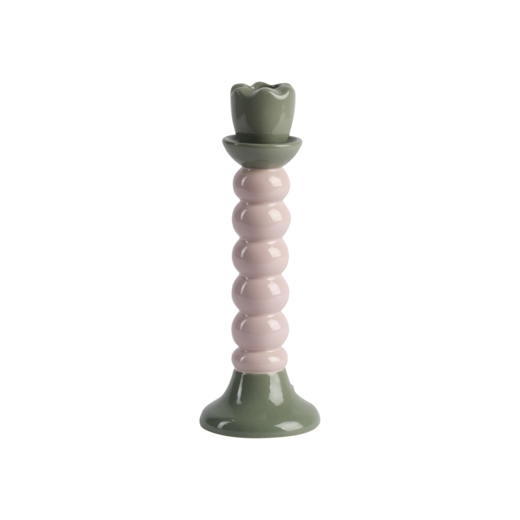 JOSSAN Ljusstake, Rosa/grön