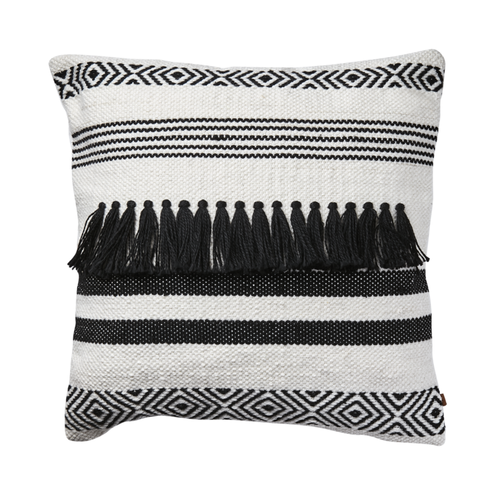 PETER Cushion cover, Ivory/black