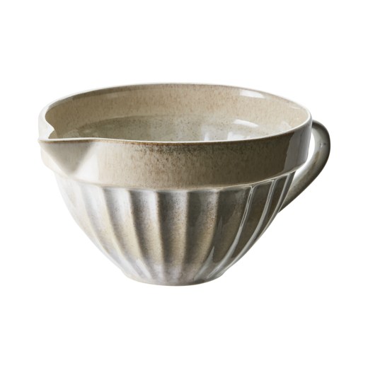 COSTA Bowl with spout, Beige/multi colour