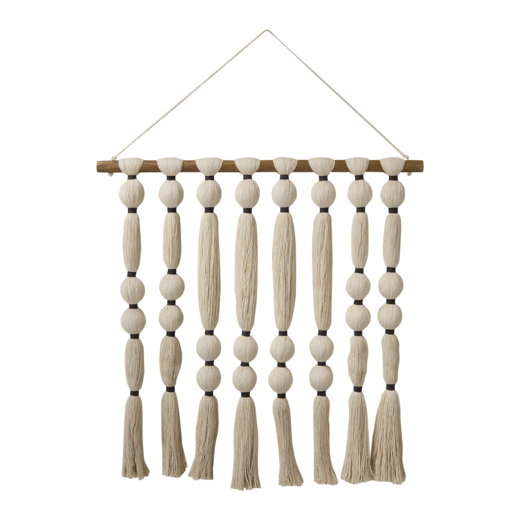 MILLA Väggdekoration, Vit/brun