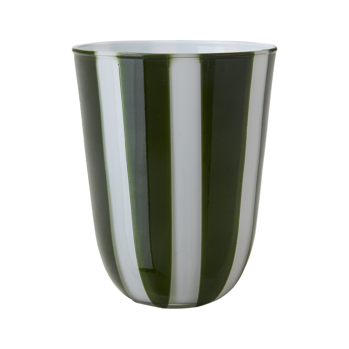 CIRCUS Värmeljushållare M, Grön/vit