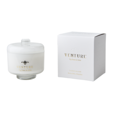VENTURE Scented candle Fig tree & lime, White
