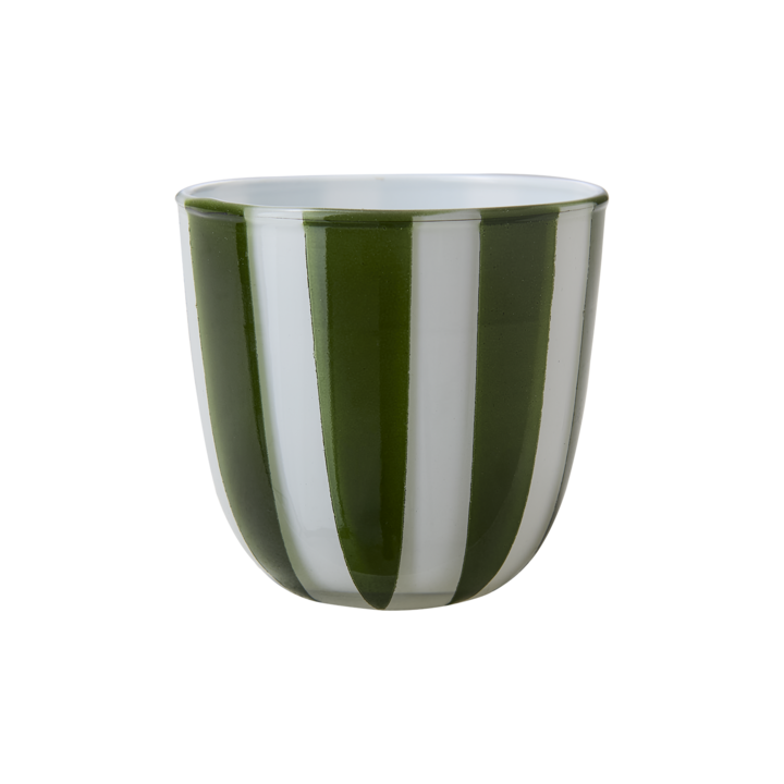 CIRCUS Värmeljushållare S, Grön/vit