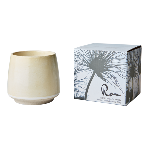 RO Scented candle Fresh fallen snow, White