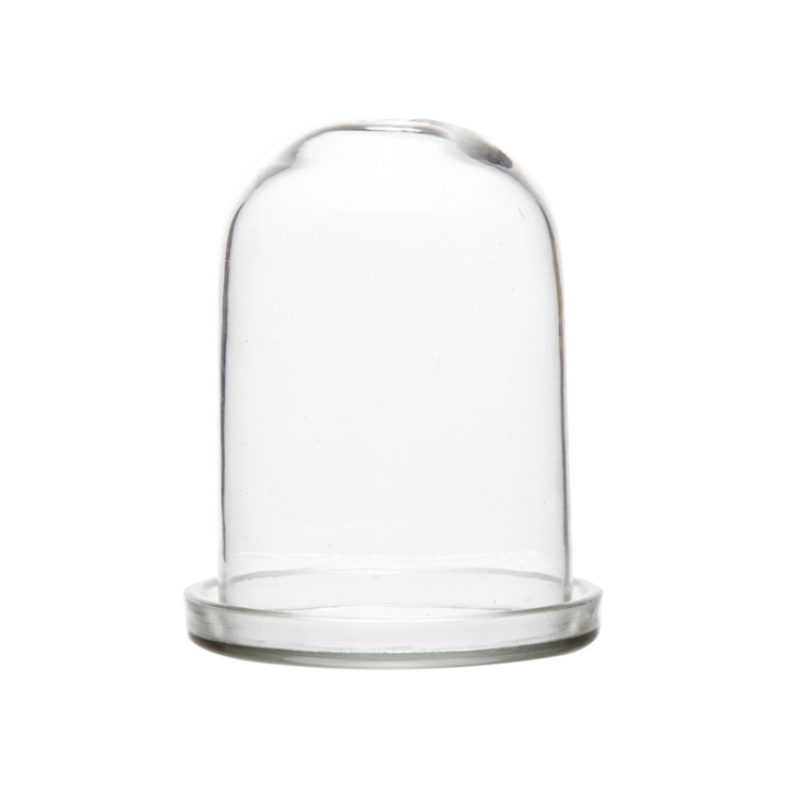 BELLA Bell jar with tray S, Clear