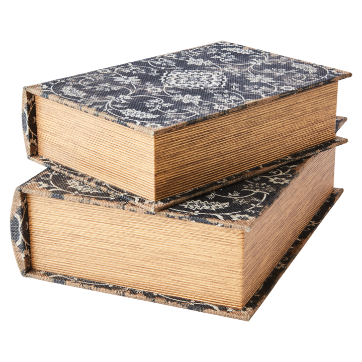 BROOKE Låda, set om 2, Svart