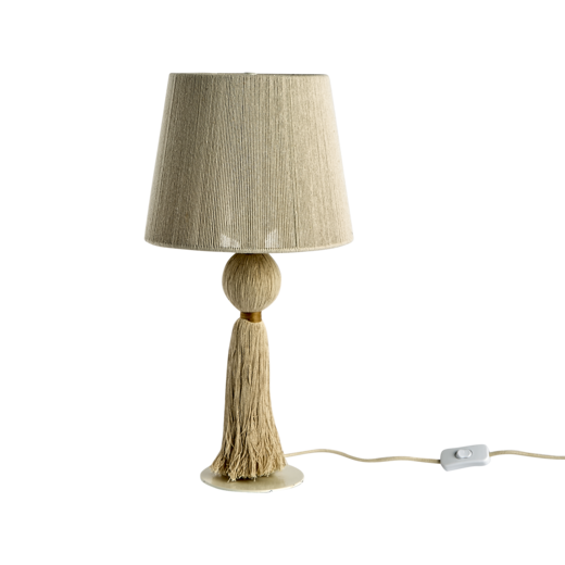 MILLA Bordslampa M, Natur/brun